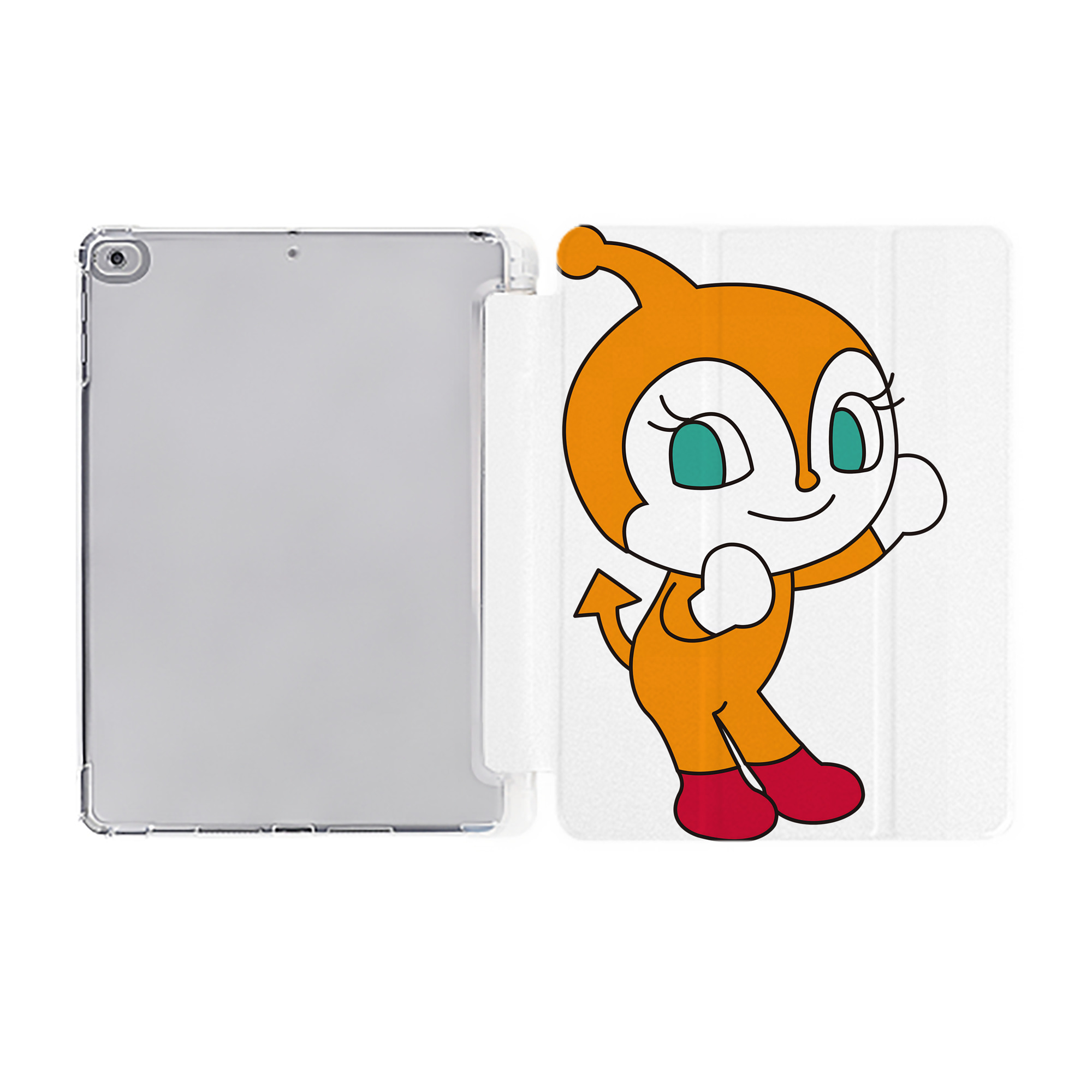 （画像用） アンパンマン Anpanman IPad ケース ペン収納付き 三つ折りスタンド PUレザー×シリコン 対応機種9.5/10.5/10.9インチ